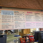 Pink's Hot Dogs - メニュー表