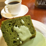 カフェオリーブ - 抹茶のシフォンケーキ