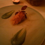 アフェット 麻布台 - 平目のカダイフ巻きフリット　ブロッコリーのピュレとともに