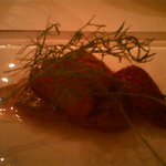 アフェット 麻布台 - フレッシュフォアグラのソテー　あまおう苺のバルサミコソース