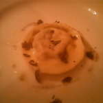 アフェット - きのこのフォンヂュータ　自家製ラビオリ　トリュフを添えて