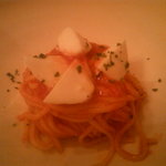 アフェット - 手打ちタリオリーニ　ポモドーロバジリコ　燻製モッツァレラと合わせて