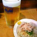 立呑み処 おかわり - ビール＆焼豆腐