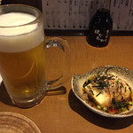 魚と酒 はなたれ - 通しの揚げ出し豆腐