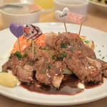 キッチン ノリタ - 2017/12　牛ﾘﾌﾞﾛｰｽ　ﾒｲﾝﾗﾝﾁ 1,500円(飾りは別です)