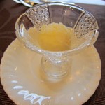 プティレストラン グーテ - 柚子のシャーベット