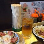 立呑亭 帆立屋 - なすベーコンエッグ