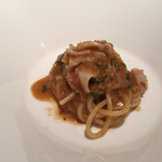 エノテカ・ラ・リコルマ - 函館産活子持ちやりいかのパスタ料理