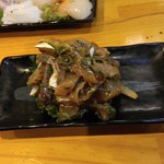 麺哲支店 麺野郎 - おまかせおつまみ(漬け鯵)