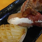 麺哲支店 麺野郎 - 鮨(真鯛、ツバス、アオリイカ)