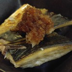 麺哲支店 麺野郎 - おまかせおつまみ(焼きしめ鯖)