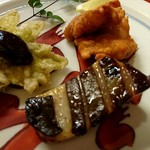 日本料理 新 - 虎ふぐの唐揚げ、マナガツオの西京焼き、蕗の薹