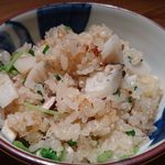 鈴しろ - 北海道産ホタテとマッシュルームの御飯