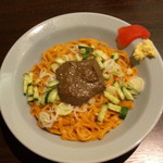 じゃじゃ麺と酒の肴 喜作 - 赤じゃじゃ（大）