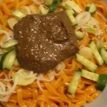 じゃじゃ麺と酒の肴 喜作 - 赤じゃじゃ（大・アップ）