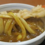 百樹屋 - 極太のうどんでした　凄くスパイシーなカレー汁です