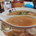 ラーメン横綱 - 豚骨醤油味のスープ　（2017年1月）