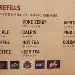 アウトバックステーキハウス - outback;メニュー