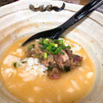 きくや - 鯛とウニの白湯潮そば〜山葵マグロ叩き飯割り付〜1100円