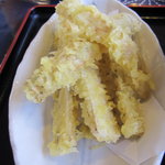 手打ちうどん　古奈門 - トッピングごぼう天