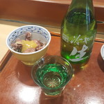 Umeyoshi Zushi - 冷酒１０８０円＋お通し２１０円