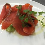 スモークサーモンのマリネ