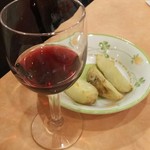 サイゼリヤ - 赤ワイン・ポテト