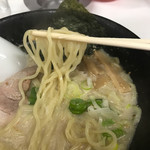 とん太ラーメン - 麺。