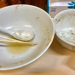 自家製ラーメン大者 - 豚骨魚介つけ麵完食（汚くてすいません）【その他】 