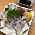 お茶漬け・おむすび よこやま - 太刀魚の刺身！炙って甘みが感じやすくなってました！