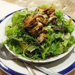 たまキャアノ - 燻製牡蠣とベーコンのサラダ