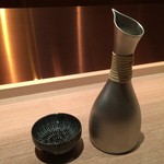 江戸蕎麦 白鳥 - 菊正宗の樽酒（熱燗）