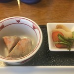 Fujinami - アンキモ旨煮とお新香