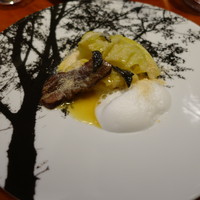 Restaurant Re: - キャベツと羊のベーコンのブレゼ
