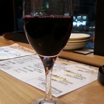 やきとり道場 - ワインの赤グラス通常290円