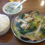 五指山 - カキと青菜・春雨のオイスターソース煮　ランチ