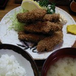 にし与 - カキフライ定食　1350円