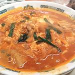 日高屋 - チゲ味噌ラーメン 590円