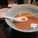 いずみ家 - らーめん中＆ほうれん草　完食