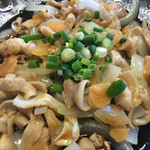 おふくろ亭 - 白ホル定食 ニンニク 大飯 500円