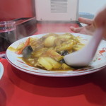 大門 - カレー中華丼690円