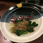 おかめ - 蛸、ほうれん草