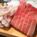 かわなみ鮨 - 大トロ、湯引き鯛の刺身