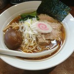 麺屋 菜花奈 - 生姜醤油らーめん750円+燻製味玉100円