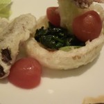 ル・マノアール・ダスティン - うなぎの付け合わせ：野菜のフリット