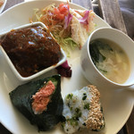 cafe Clematis - 焼きタラコと野沢菜