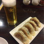 潮州 - 【黒ラベル・小】（400円税込）と念願の？餃ビー。