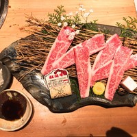 吟味屋 天満店 - 松坂牛 特選焼しゃぶ上ロース 2400円(税抜)