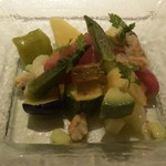 ル・マノアール・ダスティン - 前菜：夏野菜のサラダ