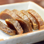 うなぎ 魚政 - 奈良漬け：濃ゆい。うな重の合間に。